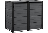 KETER HIDE AWAY 2x240L Skrinka na popolnice, 138,1 x 84,3 x 121,2 cm, sivá 17213790