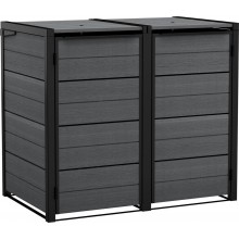 KETER HIDE AWAY 2x240L Skrinka na popolnice, 138,1 x 84,3 x 121,2 cm, sivá 17213790