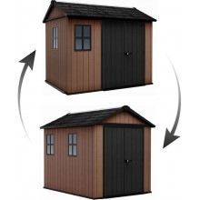 KETER NEWTON PLUS WIDE 9 x 7,5 záhradný domček, 230 x 287 x 246 cm, hnedý 17212879