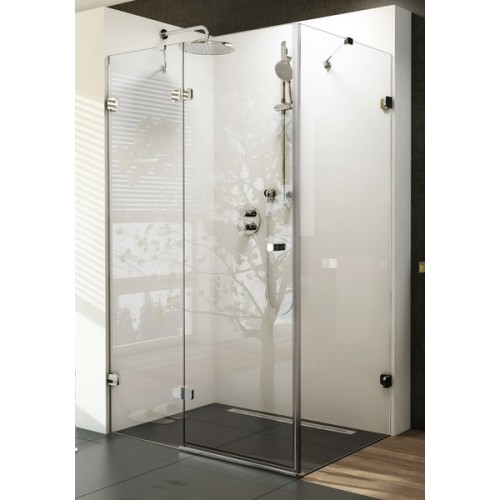 RAVAK BRILLIANT BSDPS-80/80 L sprchové dvere dvojdielne a stena transparent 0UL44A00Z1