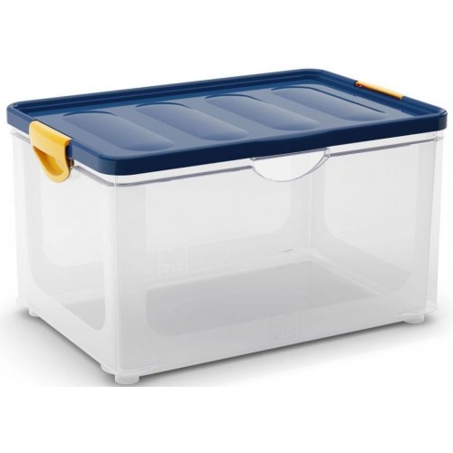KIS CLIPPER BOX XL 60L 58x39x33,5cm transparentný/modré veko KIS CLIPPER BOX XL 60L 58x39x33,5cm transparentný/modré veko