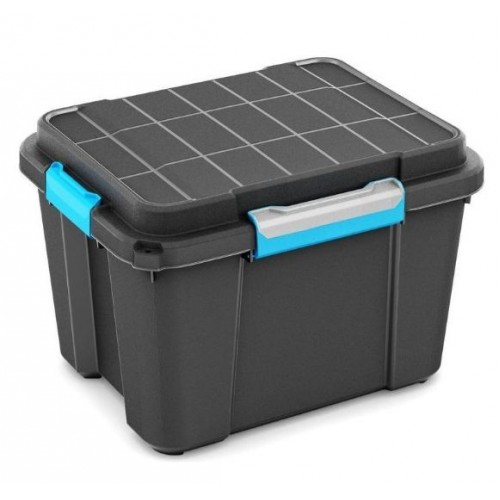 KIS SCUBA BOX M 45L 49,5x39x34cm čierny / modrý KIS SCUBA BOX M 45L 49,5x39x34cm čierny / modrý
