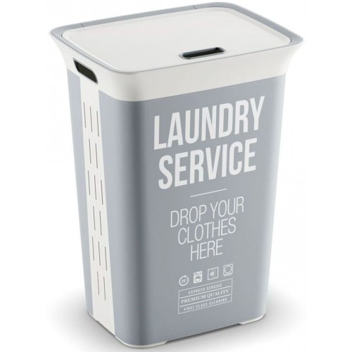 KIS CHIC HAMPER HOME SERVICE 60L kôš na bielizeň 44x35x61cm KIS CHIC HAMPER HOME SERVICE 60L kôš na bielizeň 44x35x61cm