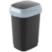 KIS DUAL SWING BIN L 50L odpadkový kôš 31x42x62cm čierny/sivý