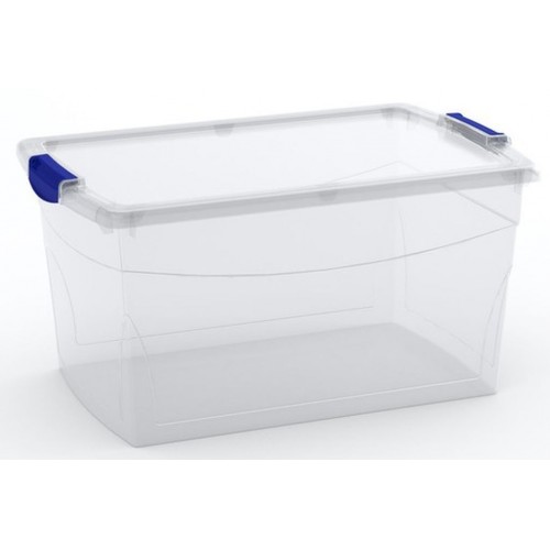 KIS OMNI LATCH BOX L 50L 59x39x30cm transparentný