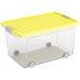 KIS W BOX L 50L 56,5x39x31,5cm transparentný/žlté veko