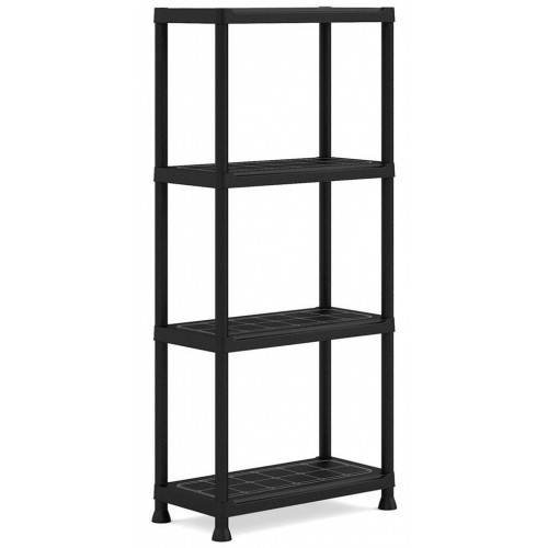 KIS PLUS 60/4 regál 60x30x135cm, 4 police, čierny KIS PLUS 60/4 regál 60x30x135cm, 4 police, čierny