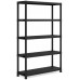 KIS PLUS 120/5 regál 187x120x40 cm, čierna 9502