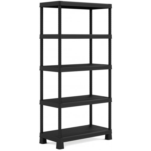 KIS PLUS TRIBAC 90/5 regál 182x90x45 cm, čierna 9933