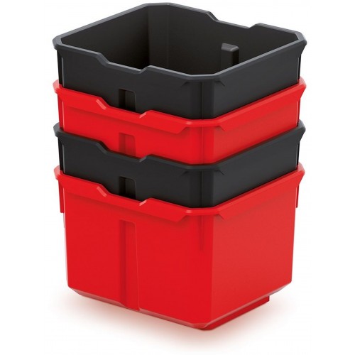 Kistenberg X BLOCK BOX Sada 4 plastových boxů na nářadí, 15,7x14x21cm KXBS1614