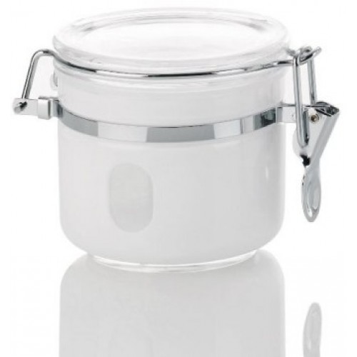 KELA Dóza na čaj a kávu akrylová 0,5 L TIA - biela KL-15675