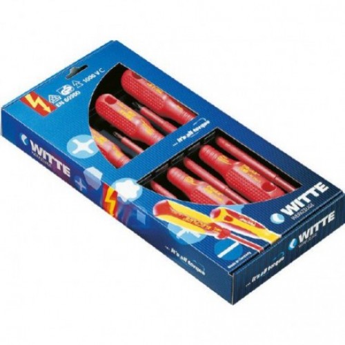 WITTE VDE TRIAX 7-mi dielna sada šrobováků a skúšačky napätia 620584 WITTE VDE TRIAX 7-mi dielna sada šrobováků a skúšačky napätia 620584