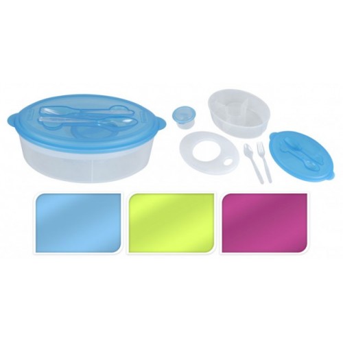 KAISERHOFF Desiatový box s chladiacou vložkou sada 2ks, oválna, ružová KO-194600ruzo