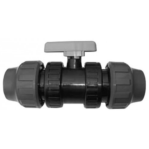 Guľový kohút PVC-U obojstranne zverný 40 mm 141040