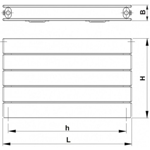 Korado KORATHERM Horizontal K21H 958 / 1400 biela RAL9016 K21H09581400-10