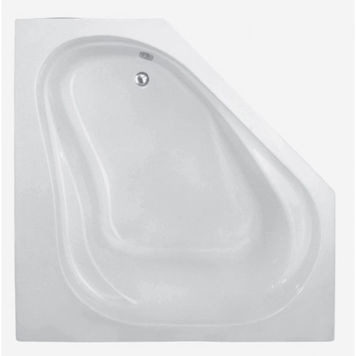 TEIKO Vaňa Korfu rohová 150x150 cm, akrylátová, biela V111150N04T03001