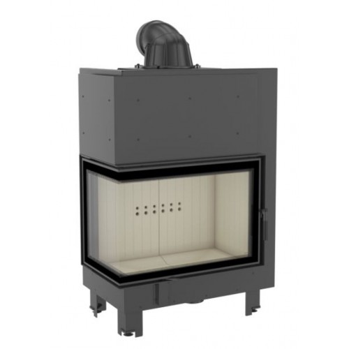KRATKI MBA/L/BS 17 kW krbová vložka teplovzdušná, bočné ľavé sklo KRATKI MBA/L/BS 17 kW krbová vložka teplovzdušná, bočné ľavé sklo
