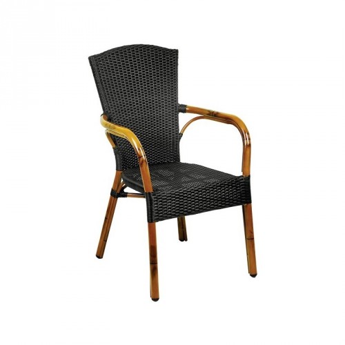 Kreslo Gastro ROYAL mocca ratan 1009/4 Kreslo Gastro ROYAL mocca ratan 1009/4