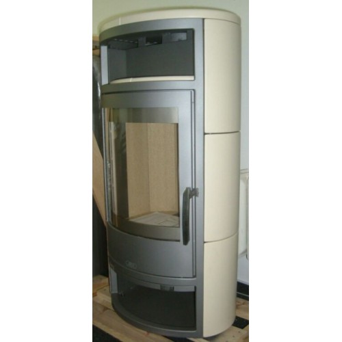 ABX Polar 4654-6-III krbová kamna na dřevo, šedé, nemá boční kachle ABX Polar 4654-6-III krbová kamna na dřevo, šedé, nemá boční kachle