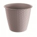 PROSPERPLAST RATOLLA ROUND kvetináč 1,6l, mocca DRSO170