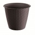 PROSPERPLAST RATOLLA ROUND kvetináč 1,6l, umbra DRSO170