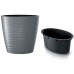 Prosperplast MAZE Kvetináč oválny vysoký s vkladom 58,5cm, šedý kameň DPMZE600