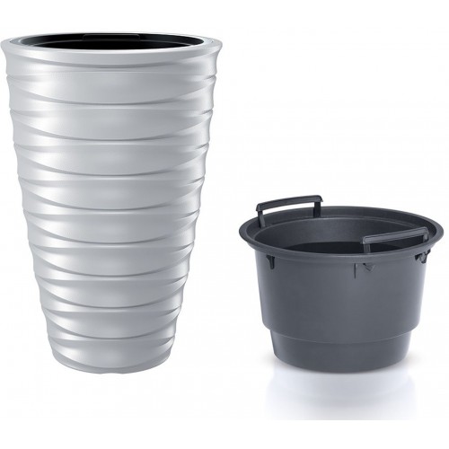 Prosperplast FREZE Kvetináč s vkladom 38,3cm, biela DPFE400 Prosperplast FREZE Kvetináč s vkladom 38,3cm, biela DPFE400