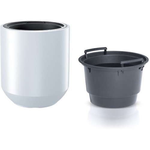 Prosperplast HEOS Kvetináč s vkladom 39cm, biela DPHEW400