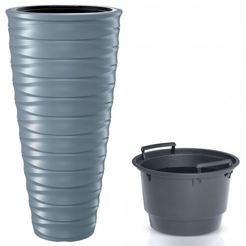 Prosperplast FREZE Kvetináč vysoký s vkladom 38,3cm, svetlo šedá DHFE400 Prosperplast FREZE Kvetináč vysoký s vkladom 38,3cm, svetlo šedá DHFE400