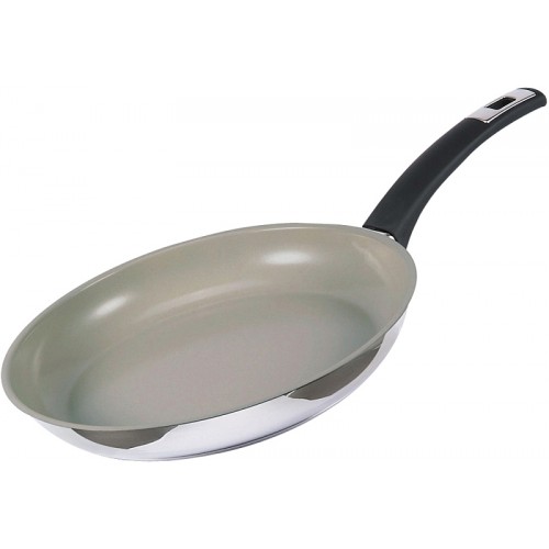 LAMART LTSC2840 INOX CERA Keramická panvica 280mm, nerez, 42000712