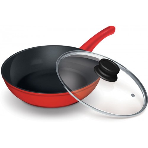 LAMART K2665 RB Keramická panvica, 260 mm, červená, 42000835