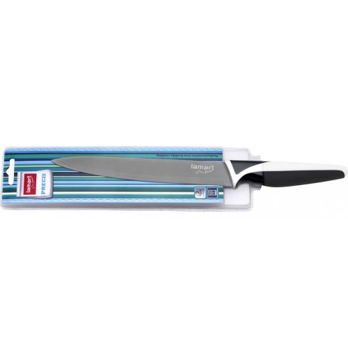 LAMART PRECIS Nôž plátkovací LT2035, čepeľ 15 cm, čierna / titanium, 42000189