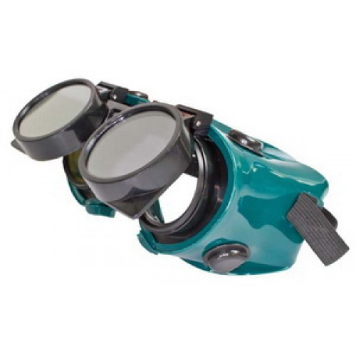 Ochranné zváračské okuliare - odklápacie kruhové zorníky, tmavosť skla DIN5 OB159