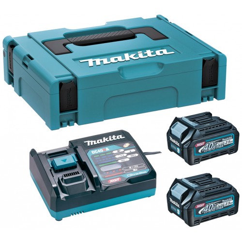Makita 191J81-6 Sada Li-ion XGT 40V 2xBL4025 akumulátor + DC40RA nabíjačka + Makpac 1