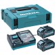 Makita 191J97-1 sada Li-ion XGT 40V 2xBL4040 akumulátor + DC40RA nabíjačka + Makpac 1