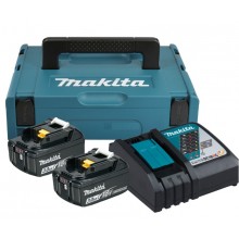 Makita 197952-5 sada batérie 2xBL1830B s nabíjačkou DC18RC,MakPac1