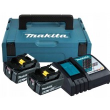 Makita Sada Li-ion LXT 18V 2xBL1860B + DC18RC nabíjačka + kufor 198116-4