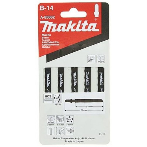 Makita A-85662 Pílové plátky na drevo č. B-14 50mm 5ks/bal