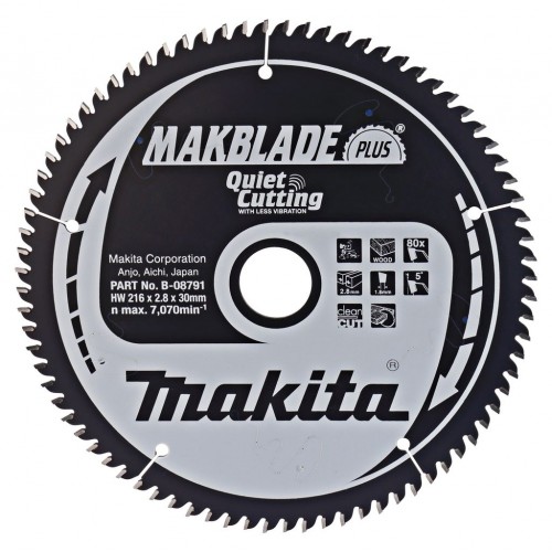 Makita B-08791 Pílový kotúč 216 x 30mm, 80Z