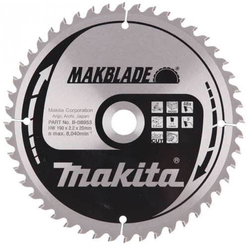 Makita B-08953 pílový kotúč 190x20mm 48Z =old A-86751