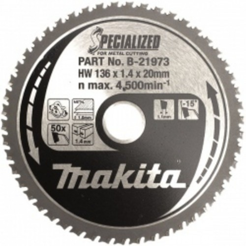 Makita B-21973 pílový kotúč 136x20mm 50Z Makita B-21973 pílový kotúč 136x20mm 50Z