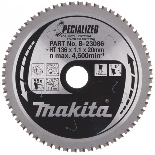 Makita B-23086 pílový kotúč 136x20mm 56Z