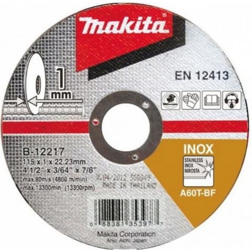 Makita B-64593 Rezný kotúč 125x1,2x22 nerez