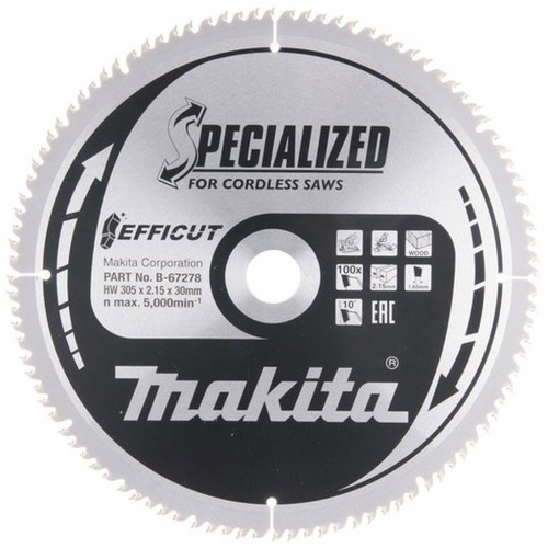 Makita B-67278 TCT pílový kotúč Efficut 305x30mm 100T