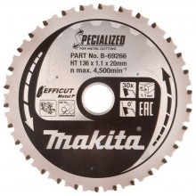 Makita B-69266 TCT pílový kotúč Efficut, kov 136mm 30T
