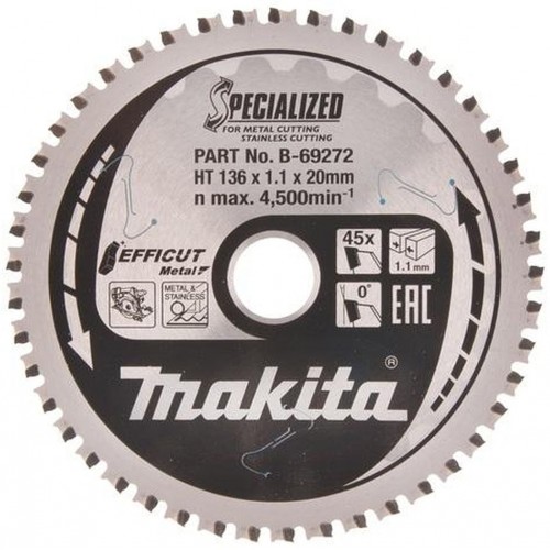 Makita B-69319 TCT pílový kotúč Efficut, kov 136x20mm 45T