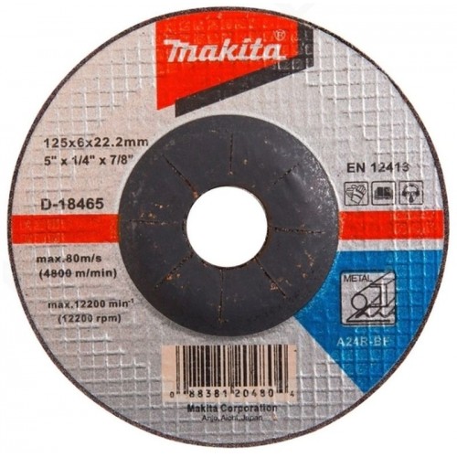 Makita D-18465 brúsny kotúč na kov 125x6x22mm