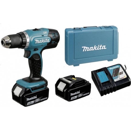 Makita DDF453RFE Akumulátorový vŕtací skrutkovač (2x3,0Ah/18V) kufor