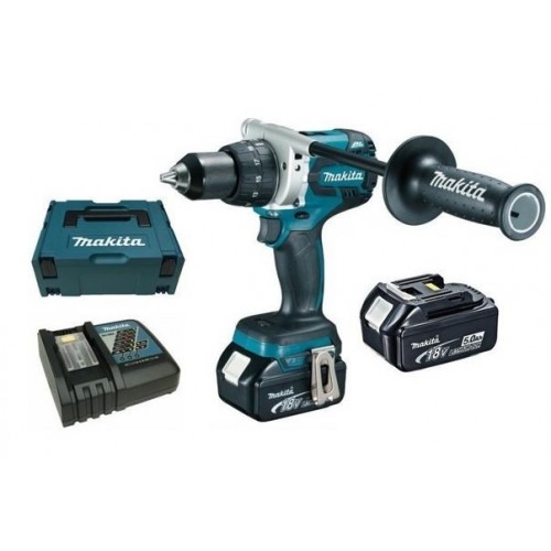 Makita DDF481RTJ Aku bezuhlíkový skrutkovač 2x Aku 18V 5,0 Ah, MAKPAC 2 Makita DDF481RTJ Aku bezuhlíkový skrutkovač 2x Aku 18V 5,0 Ah, MAKPAC 2