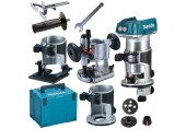 Makita DRT50ZJX2 Aku kombinovaná fréza s príslušenstvom Li-ion LXT 18V, bez aku, Makpac